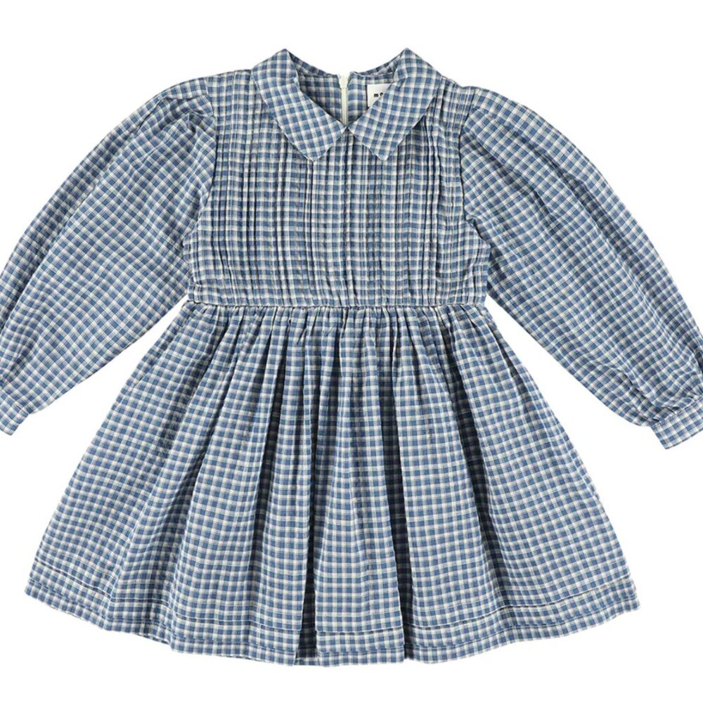 💙 Morley Child Vie Dress in Axiot Blue Plaid – Size 3T 💙